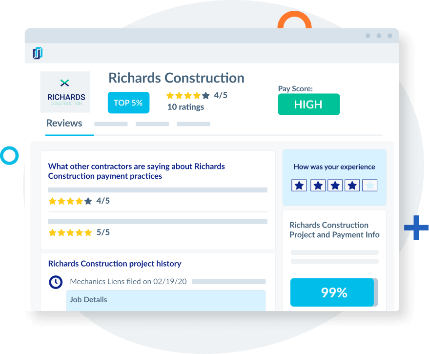 Payment Profile for a contractor