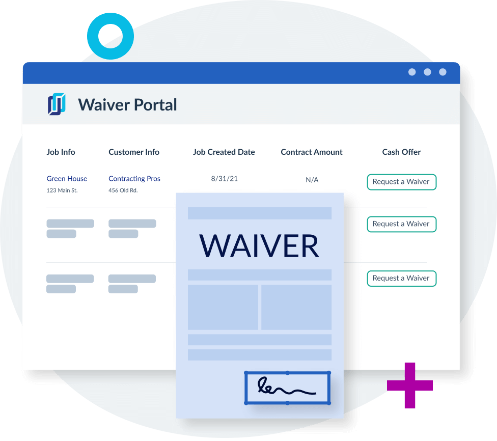 Levelset's waiver portal