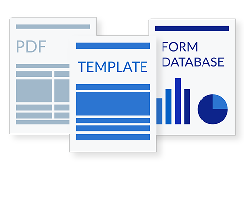 Standardized PDFs, templates, and forms