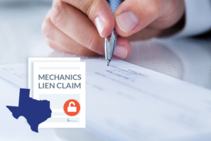 Texas mechanics lien release and mechanics lien waiver and release