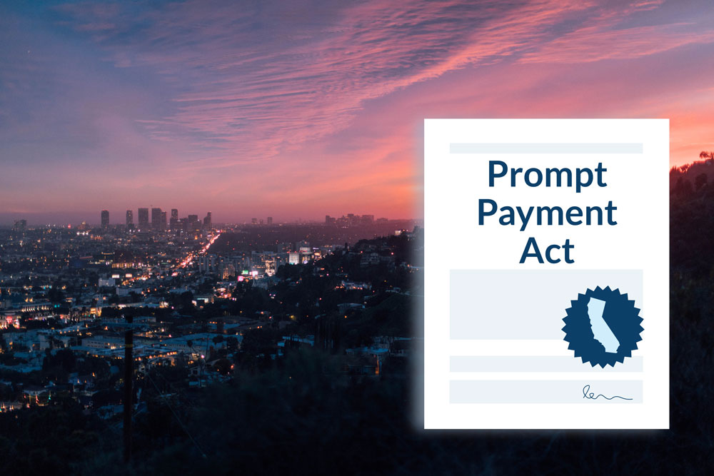 California Prompt Payment Split Continues