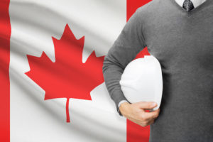 Architect with Canada Flag