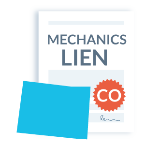 CO mechanics lien step 1 - fill out the lien form