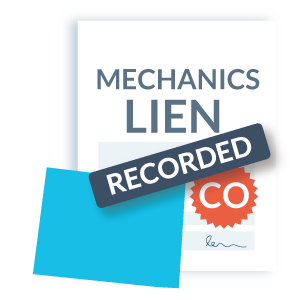 CO mechanics lien step 3 - record the lien