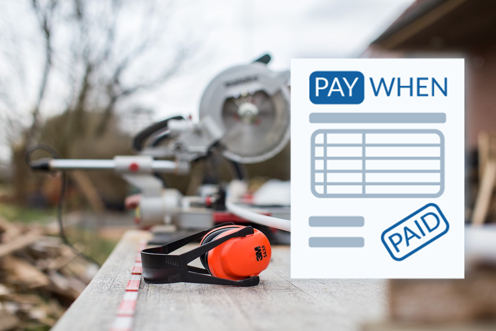 Pay when paid is valid in construction