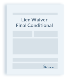 Final Conditional Lien Waiver