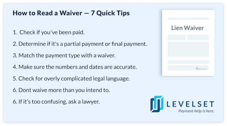 How to Read a Waiver — 7 Quick Tips