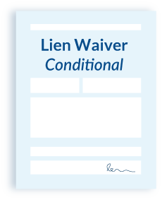 Lien Waiver Conditional