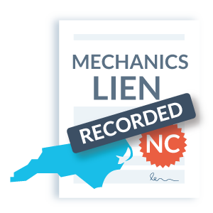 NC mechanics lien step 2 - record the lien