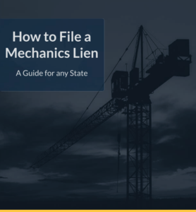 how to file a mechanics lien on construction project