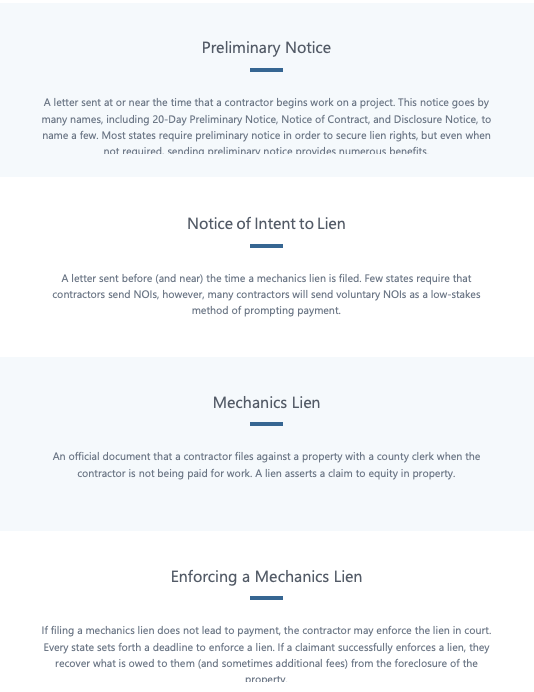 Texas Mechanics Lien Deadline Chart