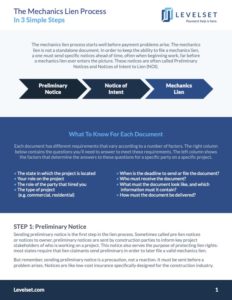 3-Step Guide to the Mechanics Lien Process cover sheet