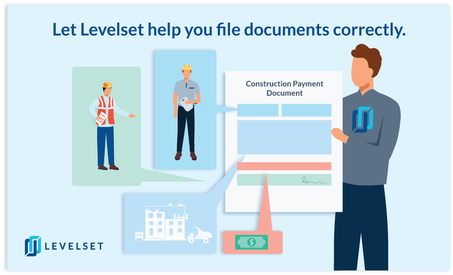 Construction Payment Document$Let Levelset help you file documents correctly illustration