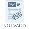 Pay if Paid not valid Icon