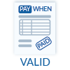 Pay when Paid valid Icon