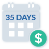 Payment Period 35 Days Icon