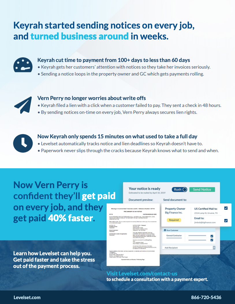 How a California Contractor Gets Paid 40 Faster Levelset