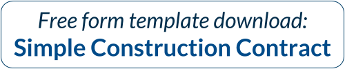 Free Template Download: Simple Construction Contract
