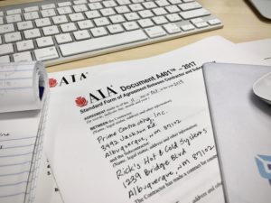 Filling out an AIA A401 contract as a subcontractor