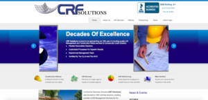CRF Solutions website screenshot