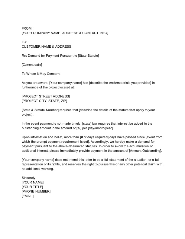 Sample Demand Letter Breach Of Contract from www.levelset.com