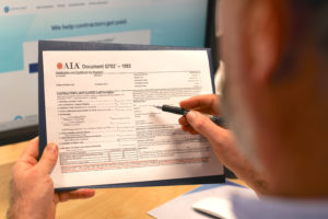 Filling out the AIA G702 Application for Payment