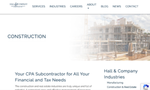 Hall & Company | Construction Accountants California