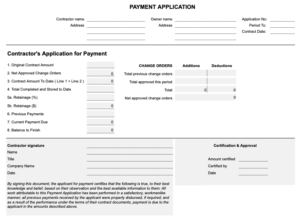 Payment Application Template in Excel thumbnail | Levelset
