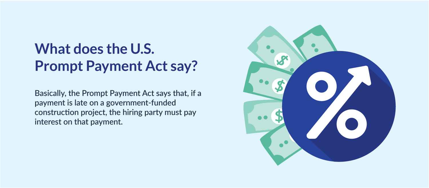 What does the prompt payment act say?
