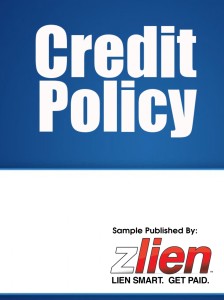 credit policy template