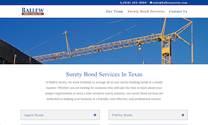 Ballew - Construction Bond Surety in Texas