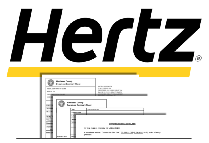 Hertz Corporation Faces Mechanics Liens Amid Bankruptcy Filing image