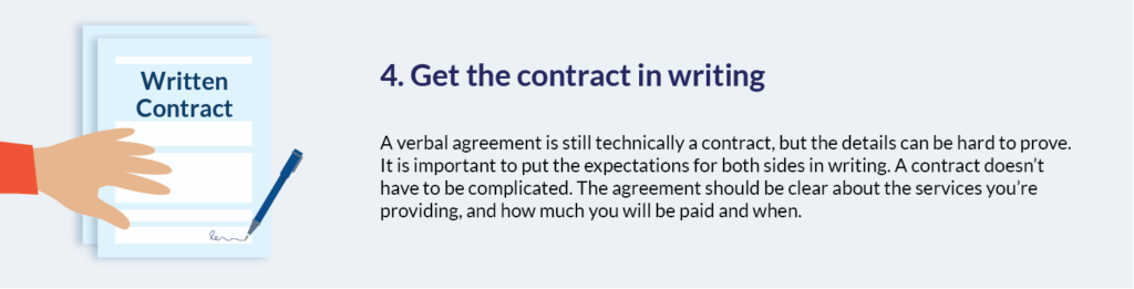 Step 4. Get the contract in writing