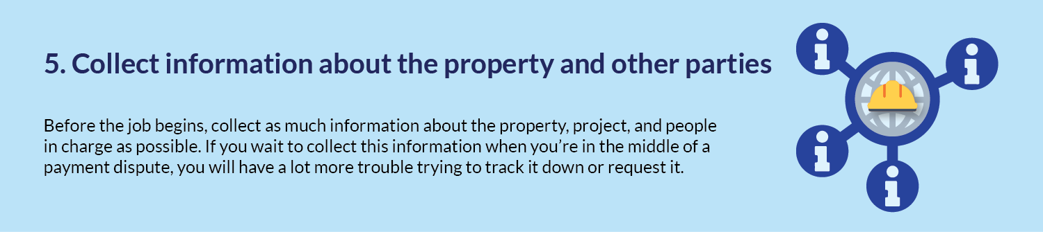 Step 5. Collect information about the property and other parties