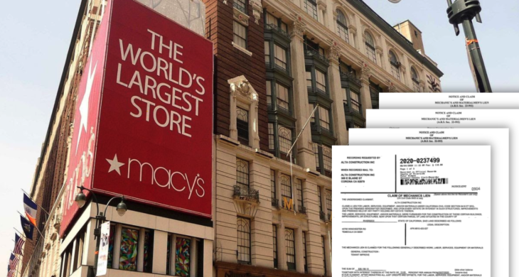 Macy's Among Bankrupt Retail Giants Facing Construction Lien Claims image