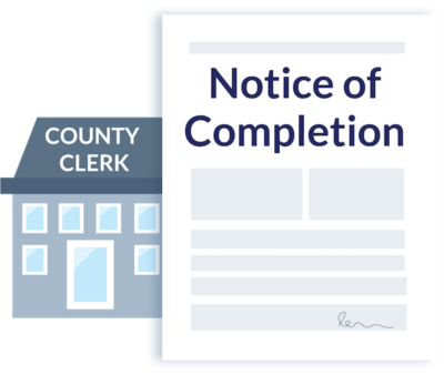 Notice of completion