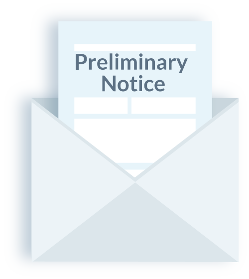 Send a preliminary notice