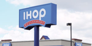 IHOP restaurant sign