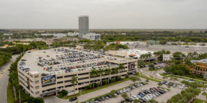 Aerial view of Sungrass Mills Shopping Mall outside Miami