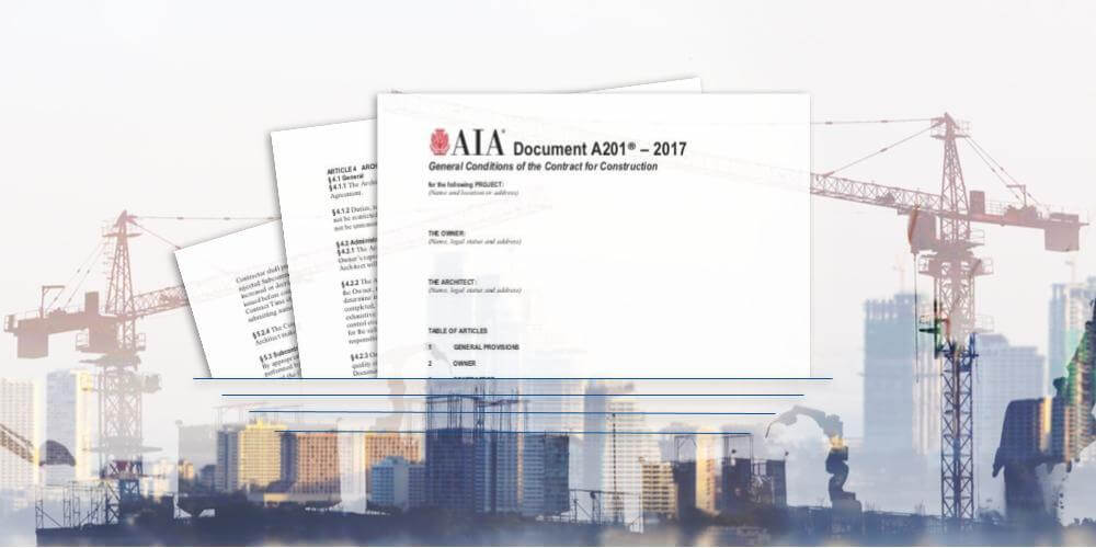 A depiction of the AIA A201 contract