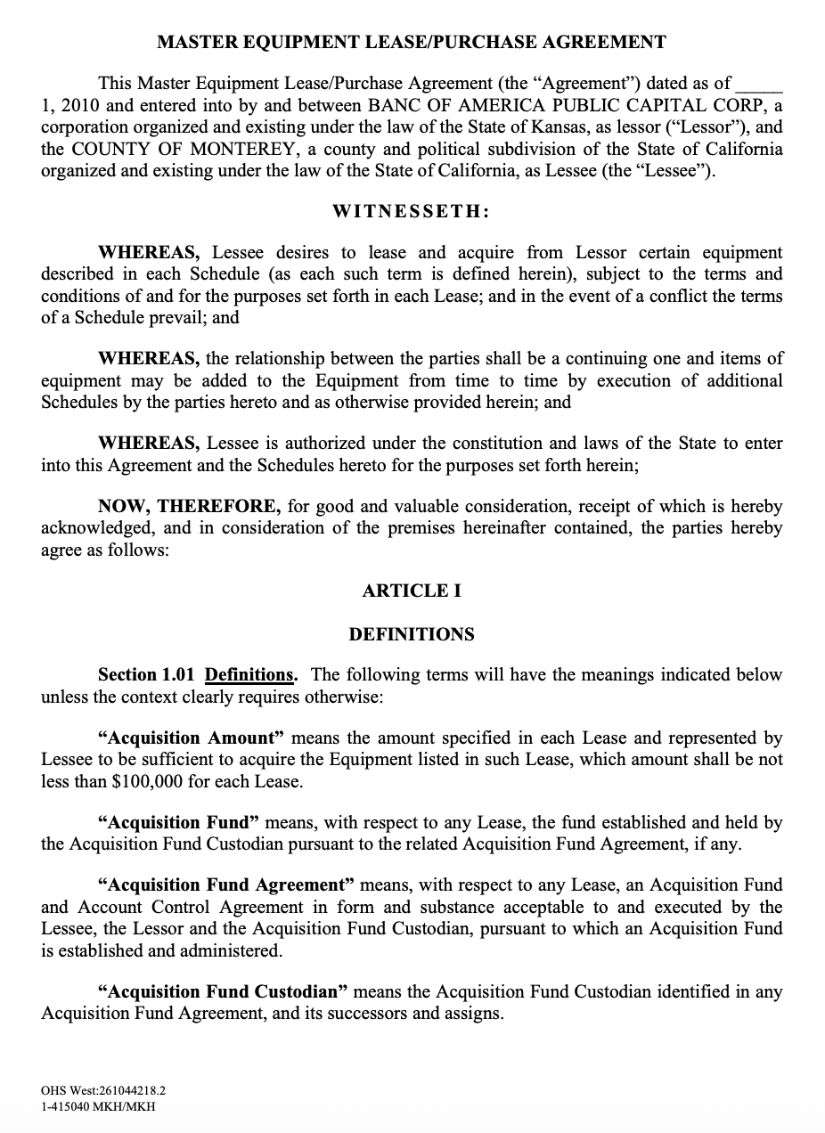 Equipment Rental Agreements (Free Template)