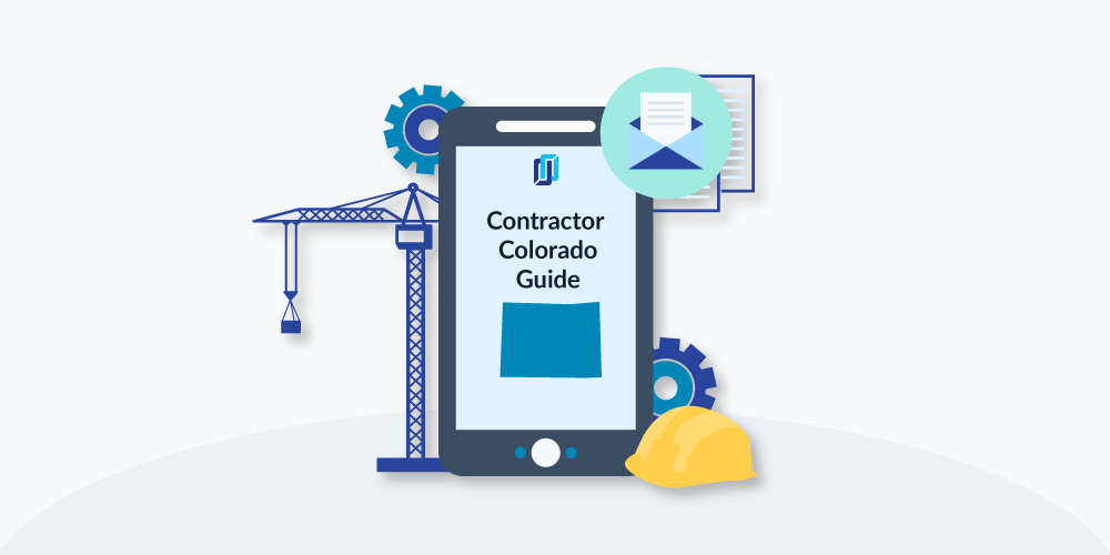 Illustration of phone showing Colorado Contractor Licensing Guide