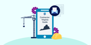 Illustration of phone showing Virginia Contractor Licensing Guide