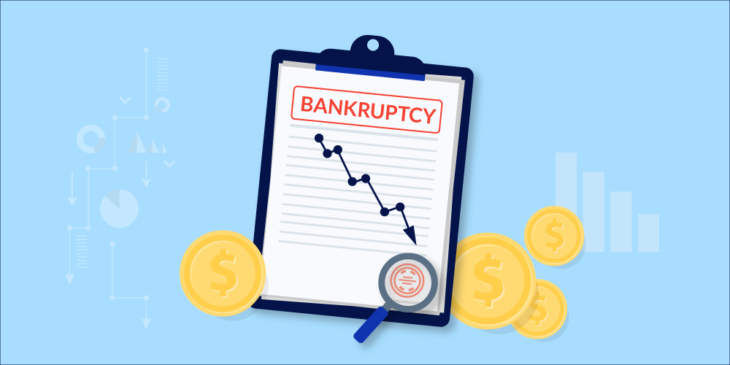 Construction bankruptcy illustration