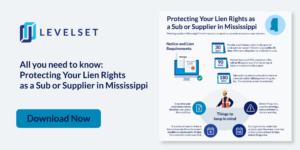 Protect your lien rights in Mississippi mini infographic