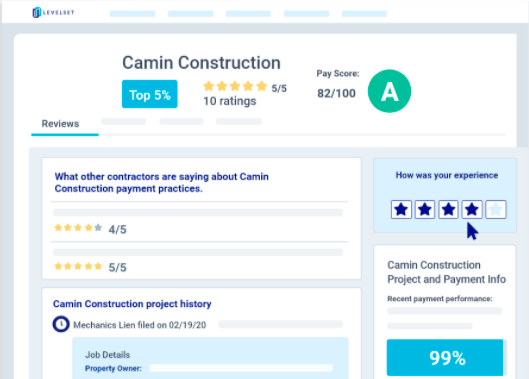 Sample contractor payment profile