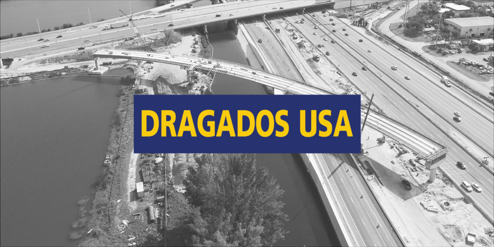 Image of construction project with Dragados USA logo
