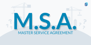 MSA: Master Service Agreement illustration