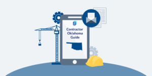 Illustration of phone showing Oklahoma Contractor Licensing Guide