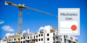 How to remove a lien: lien document and construction crane